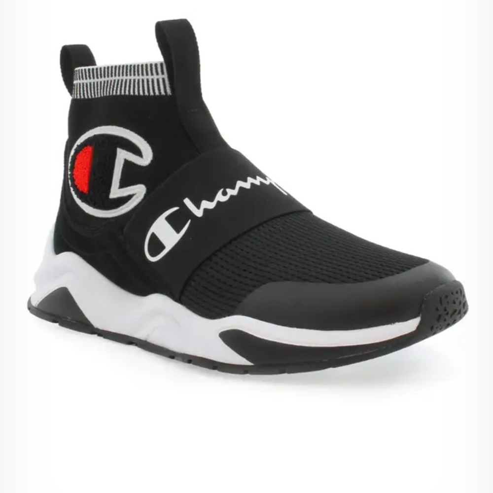 💕NWT💕Champion Rally Pro Black & White Shoes UNISEX Size 7y in Women 8.5